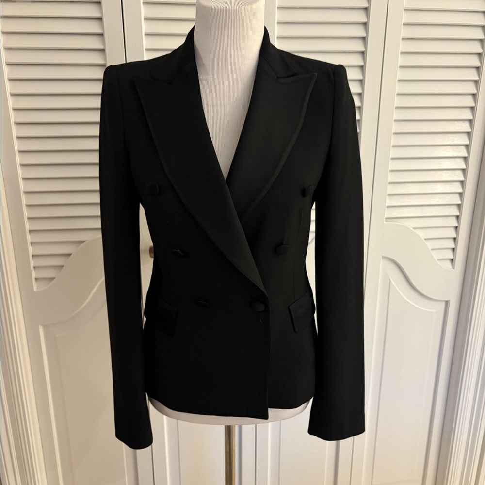 Zara Black Tuxedo-style Blazer